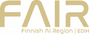 FAIR-Finnish-AI-Region-EDIH-Vaalea-kulta-300x114